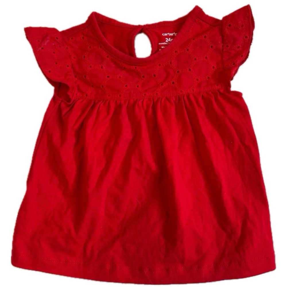 Carter's Crewneck Eyelet Top